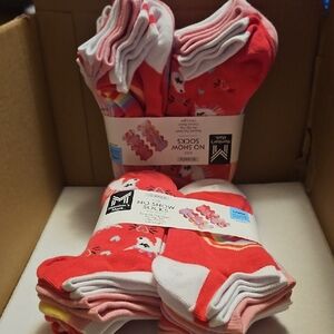 Girl's 10pk No Show Socks, Two Packs Of 10